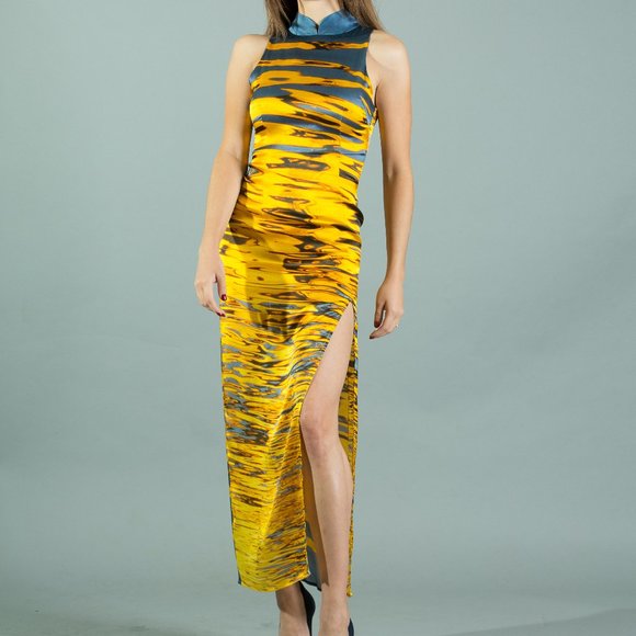 Tower Bridge Cheongsam/Qipao Style Dress - Picture 1 of 16